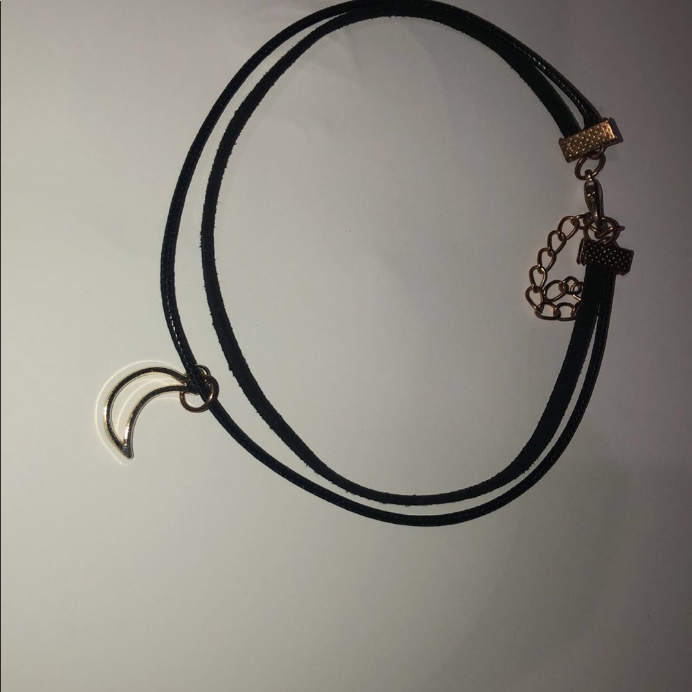 TWO chokers. Plain but very cute